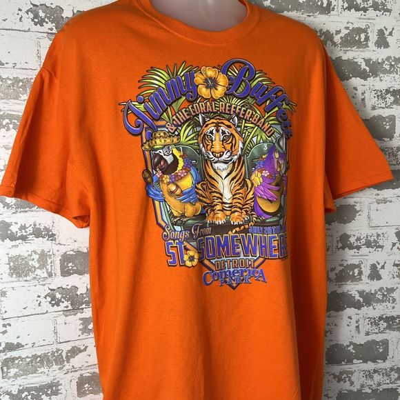 Jimmy Buffett Detroit Comerica Park XL Concert‎ TShirt 2013 Songs St Somewhere - Picture 4 of 15